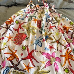 Versace Multicolor Ruched Dress